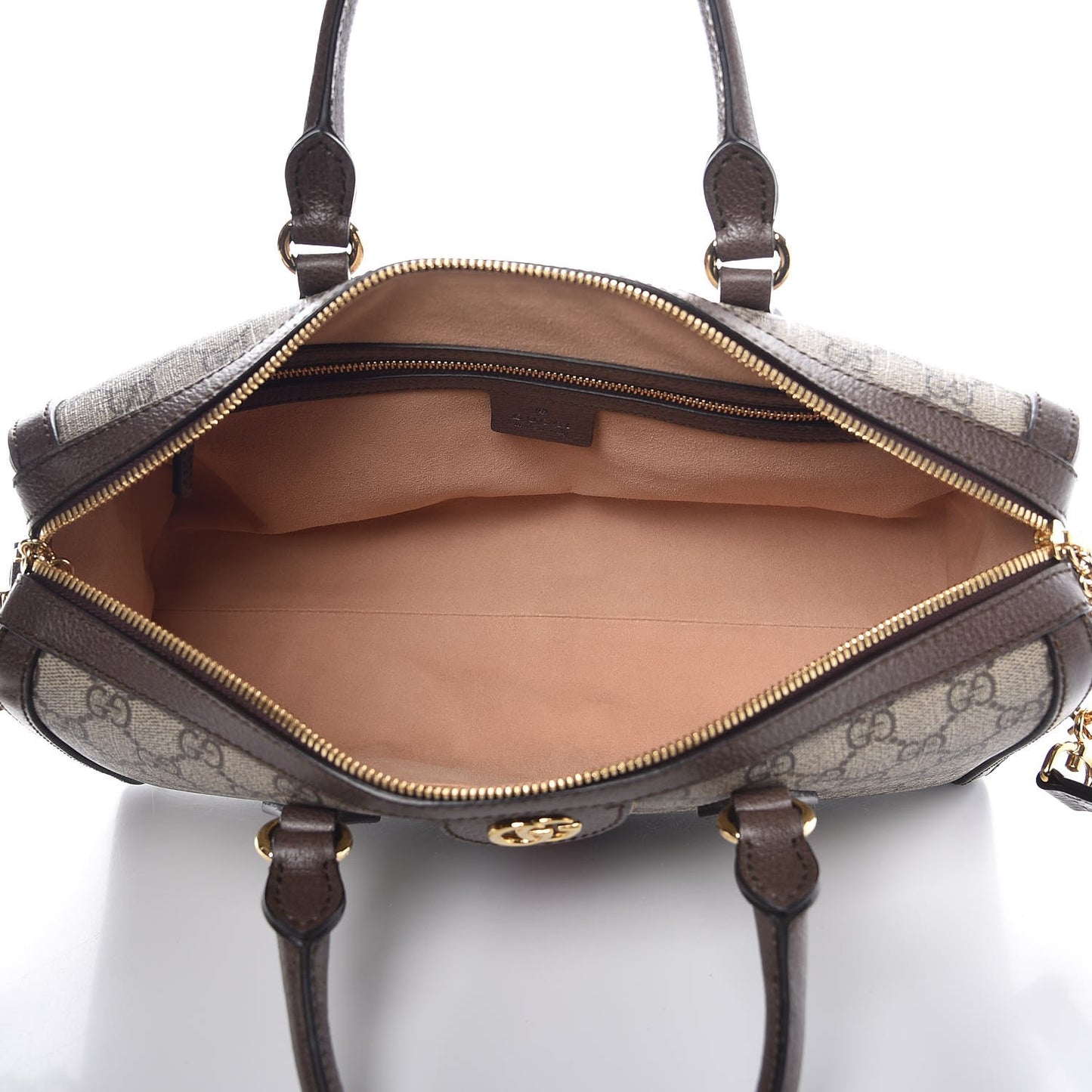 GG Supreme Monogram Web Medium Ophidia Boston Brown