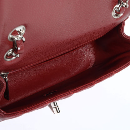 Chanel Caviar Quilted Mini Rectangular Flap Dark Red 5 of 9