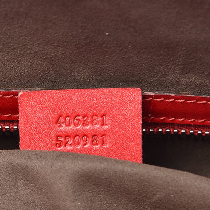 Gucci Guccissima Signature Large Duffle Hibiscus Red 8 of 22