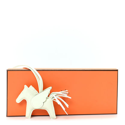 Hermes Milo Lambskin Grigri Rodeo Pegase Horse Bag Charm PM Vert Fizz 5 of 5