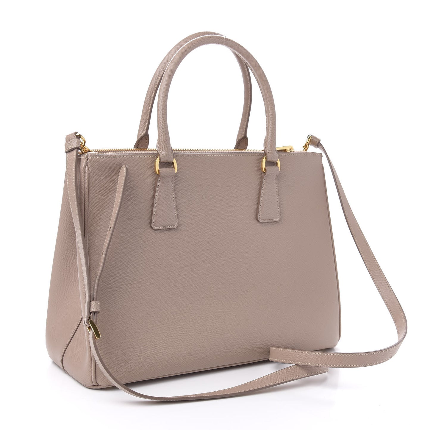 Saffiano Medium Galleria Double Zip Tote Cipria