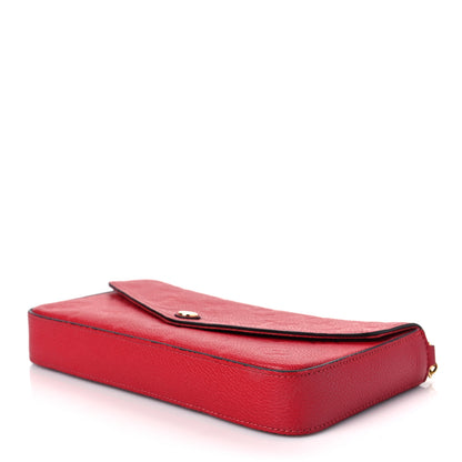 Louis Vuitton Empreinte Pochette Felicie Chain Wallet Scarlet 7 of 8