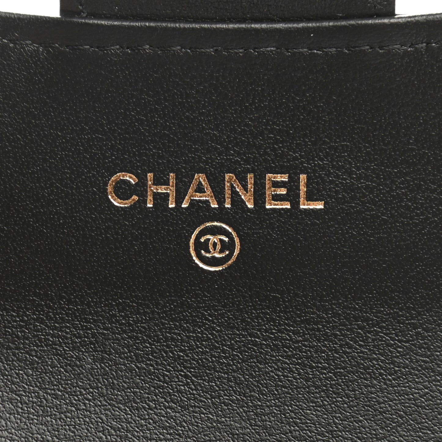 Patent Quilted Flap Card Holder Wallet Black