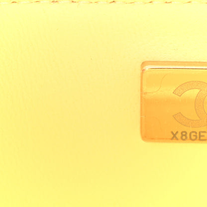 Chanel Lambskin Quilted Mini Rectangular Flap Light Yellow 7 of 10