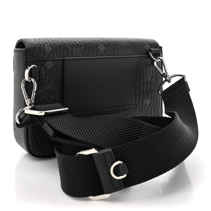 MCM Visetos Small Millie Crossbody Belt Bag Black 3 of 12