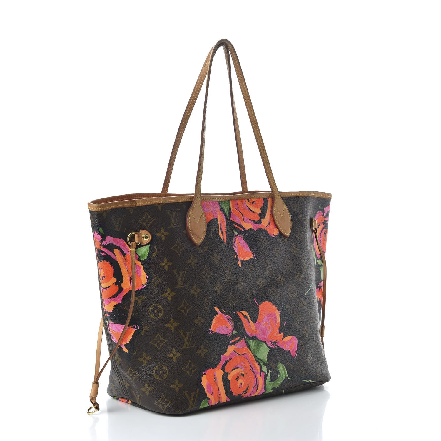 Louis Vuitton Monogram Roses Neverfull MM 3 of 11