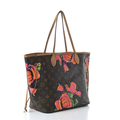 Louis Vuitton Monogram Roses Neverfull MM 3 of 11