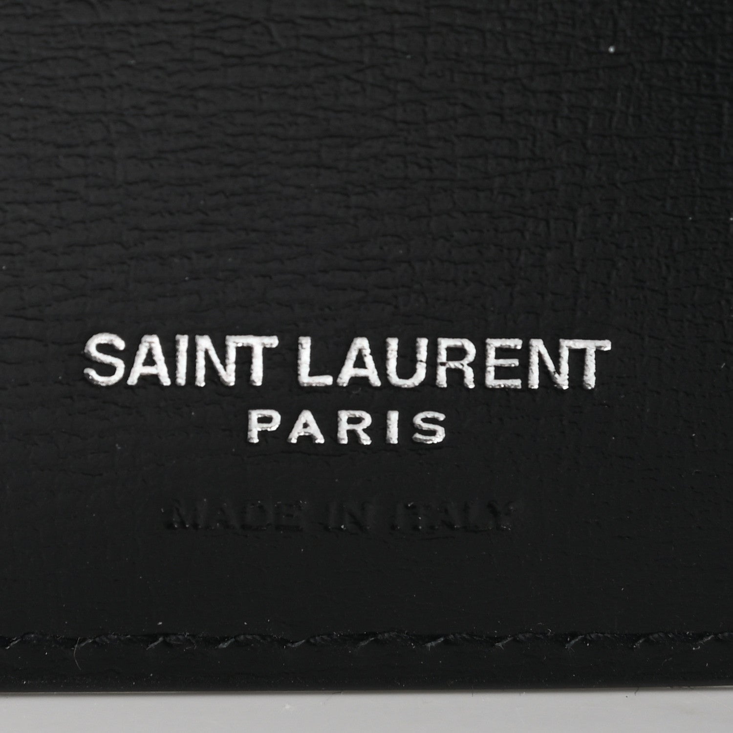 Saint Laurent Calfskin Monogram Bi Fold Zipped Wallet Black 6 of 7