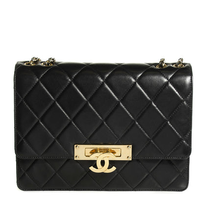 Chanel Lambskin Quilted Medium Golden Class Flap Black 1 of 8