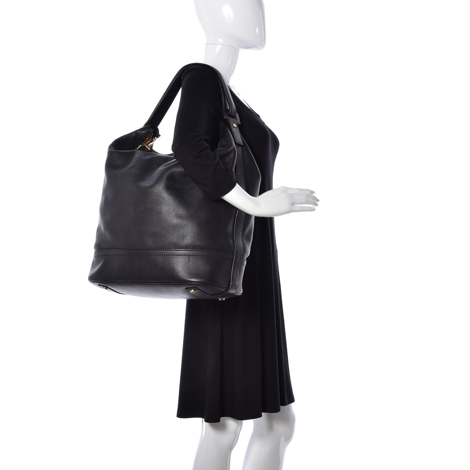 Tom Ford Calfskin Hobo Black 2 of 8