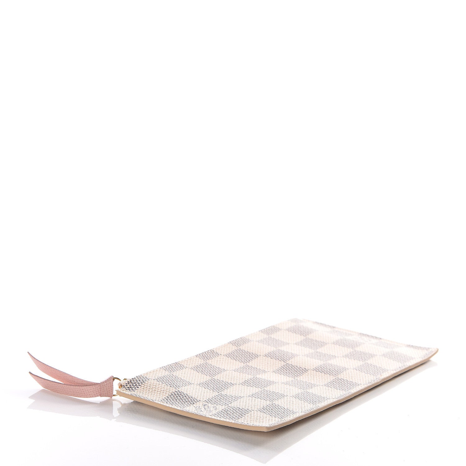 Louis Vuitton Damier Azur Felicie Chain Wallet Zippered Insert Rose Ballerine 3 of 9