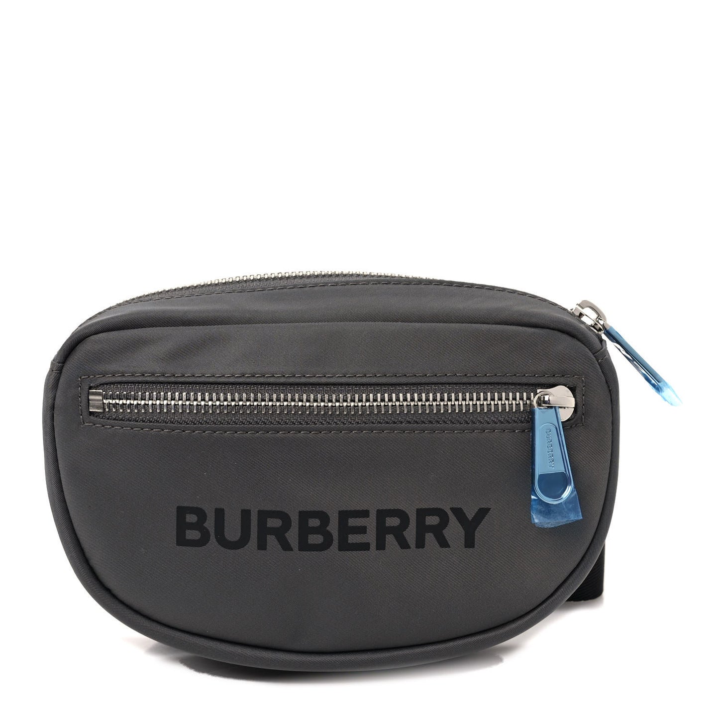 Econyl Logo Print Small Cannon Bum Bag Charcoal Grey