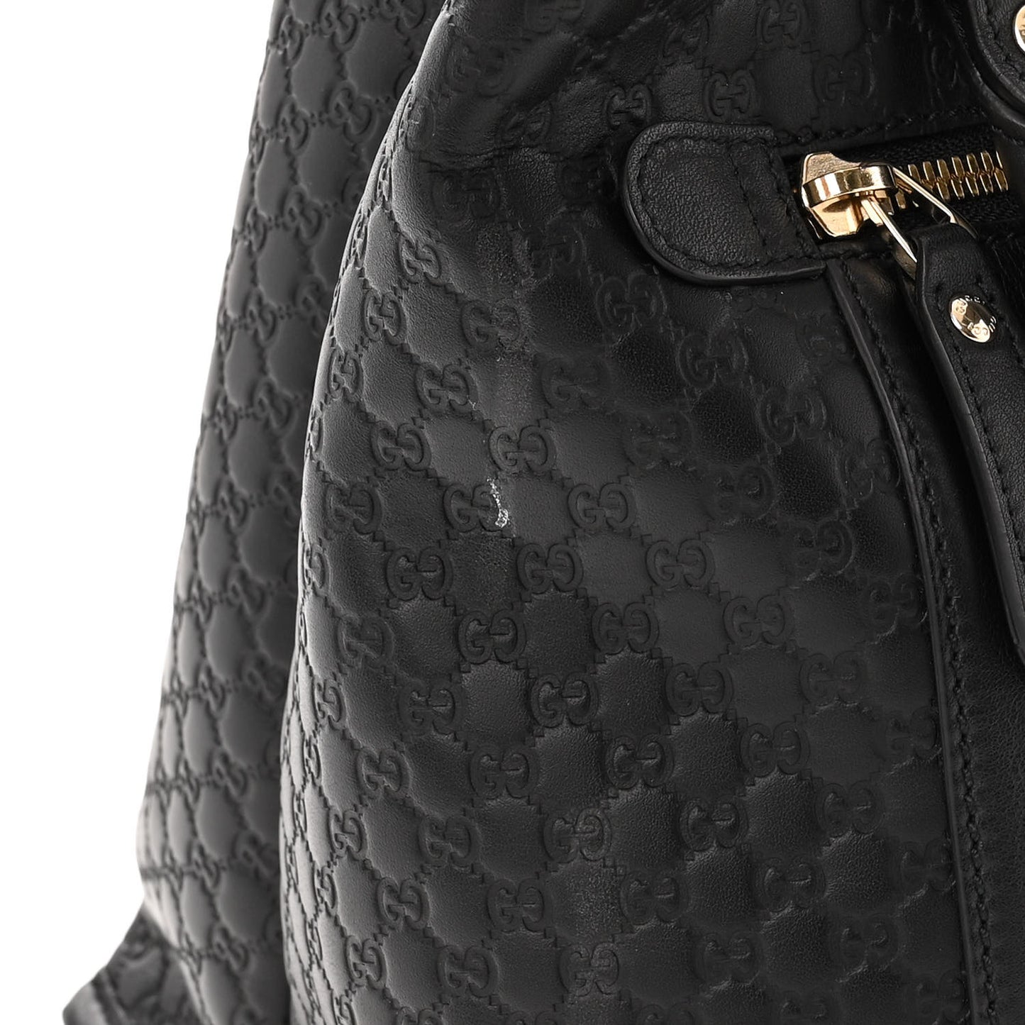 Soft Microguccissima Medium Tote Black