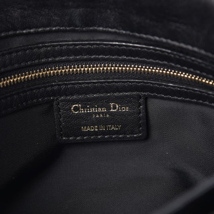 Christian Dior Lambskin Cannage Medium Delidior Flap Bag Black 8 of 12