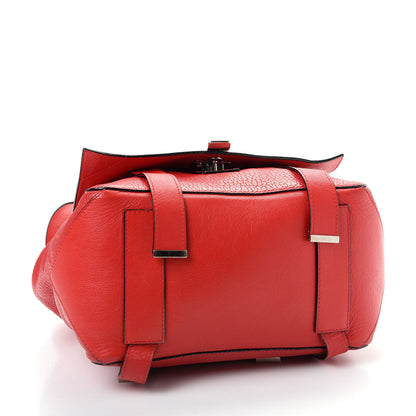 Proenza Schouler Pebbled Calfskin Small PS Courier Backpack Red 3 of 9