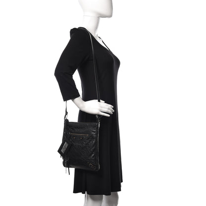 Balenciaga Agneau Classic Hardware Flat Crossbody Black 2 of 10
