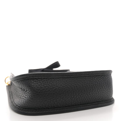 Hermes Taurillon Clemence Evelyne TPM Black 4 of 10