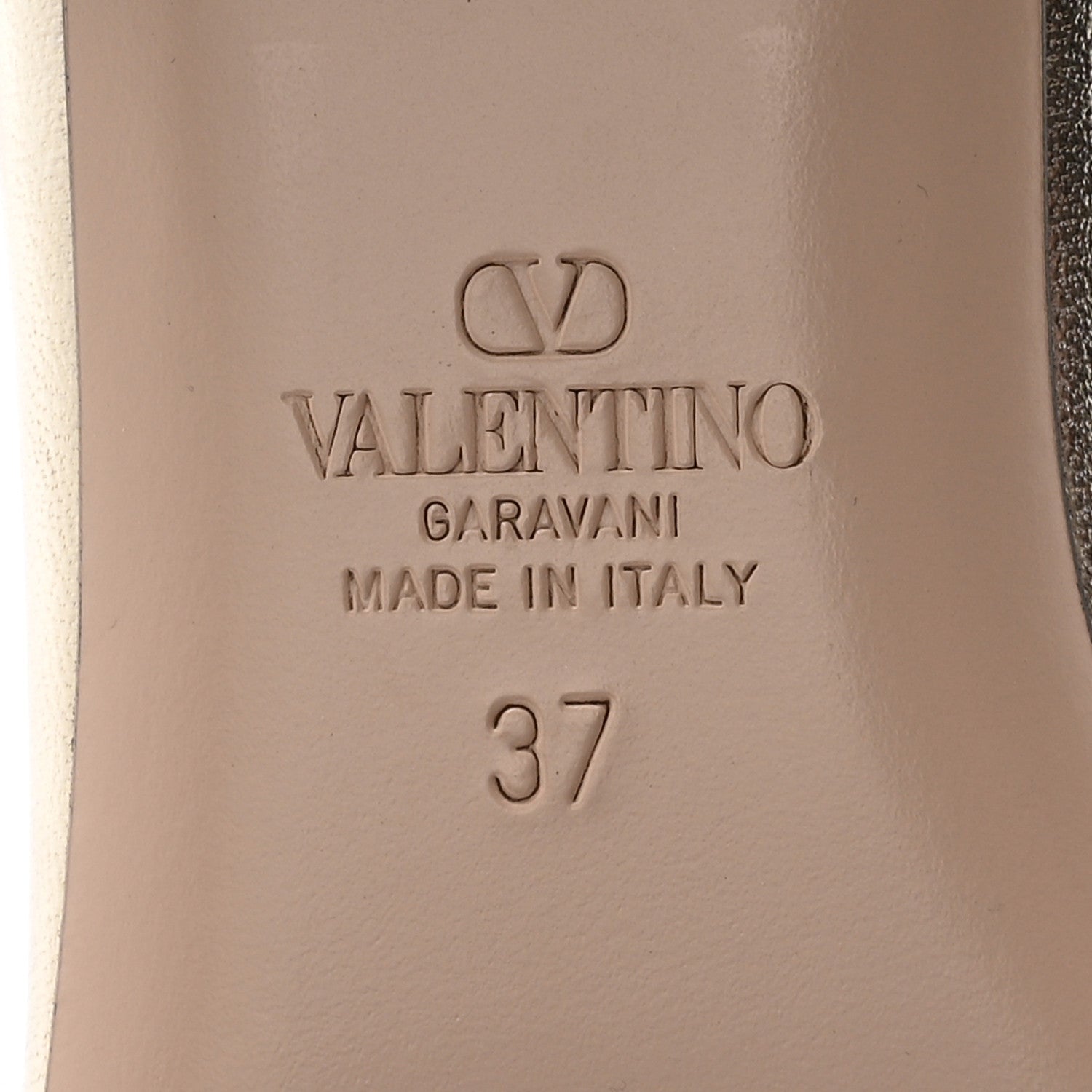Valentino Garavani Metallic Kidskin Jewel Button Mary Jane Flats 37 Gold Pink 7 of 10