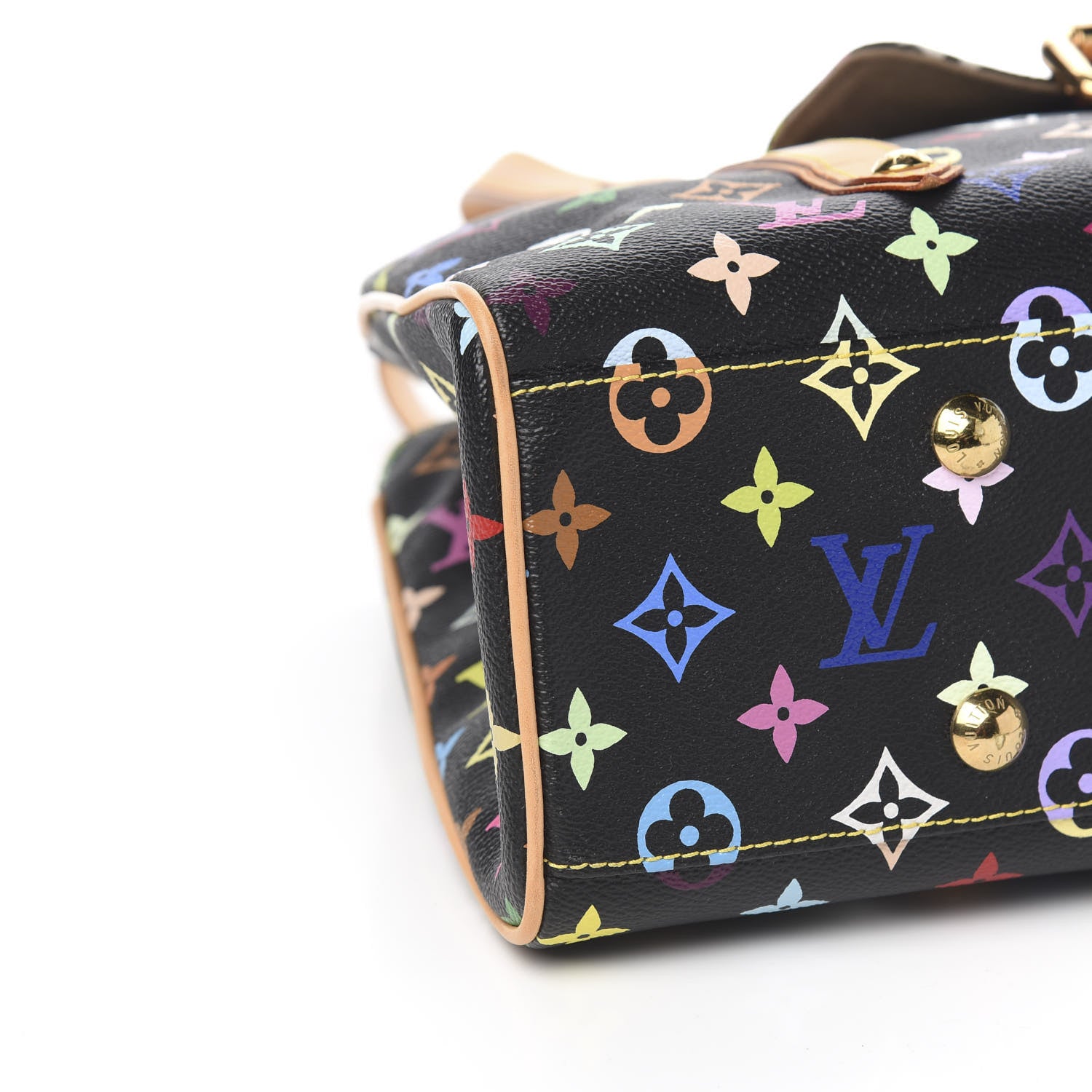 Louis Vuitton Monogram Multicolor Aurelia MM Black 6 of 8