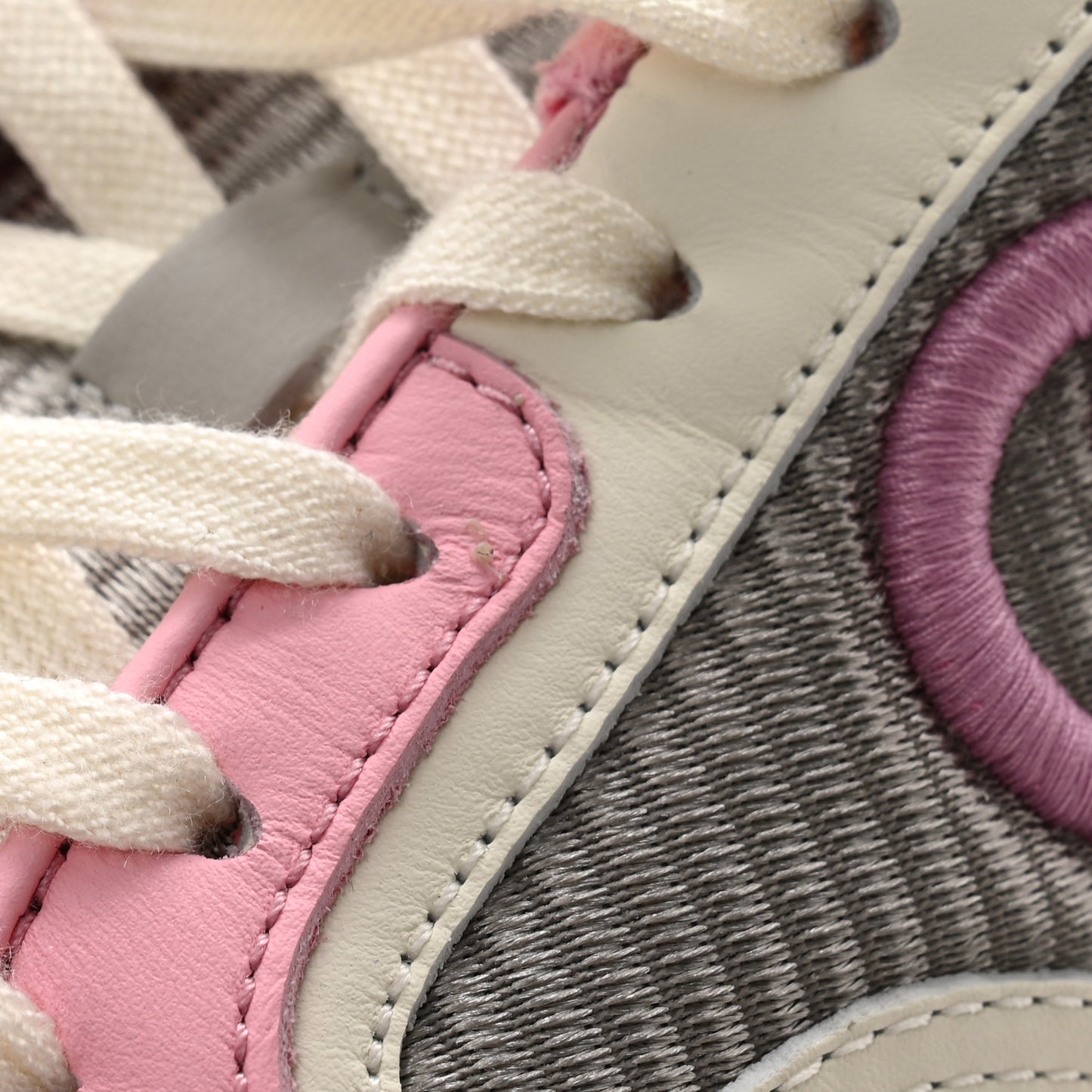 Dali Soft Calfskin Womens Mac80 Sneakers 39.5 Off White Grey Sky Light Rose