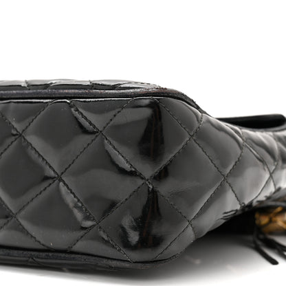 Chanel Patent Quilted Tassel Camera Case Black 11 of 11