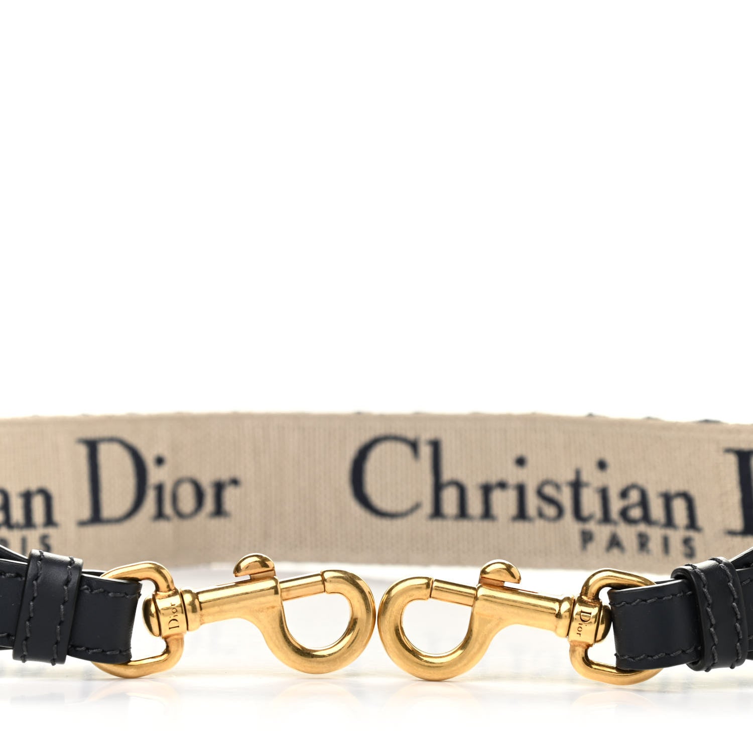 Christian Dior Oblique Adjustable Shoulder Strap Blue 4 of 4