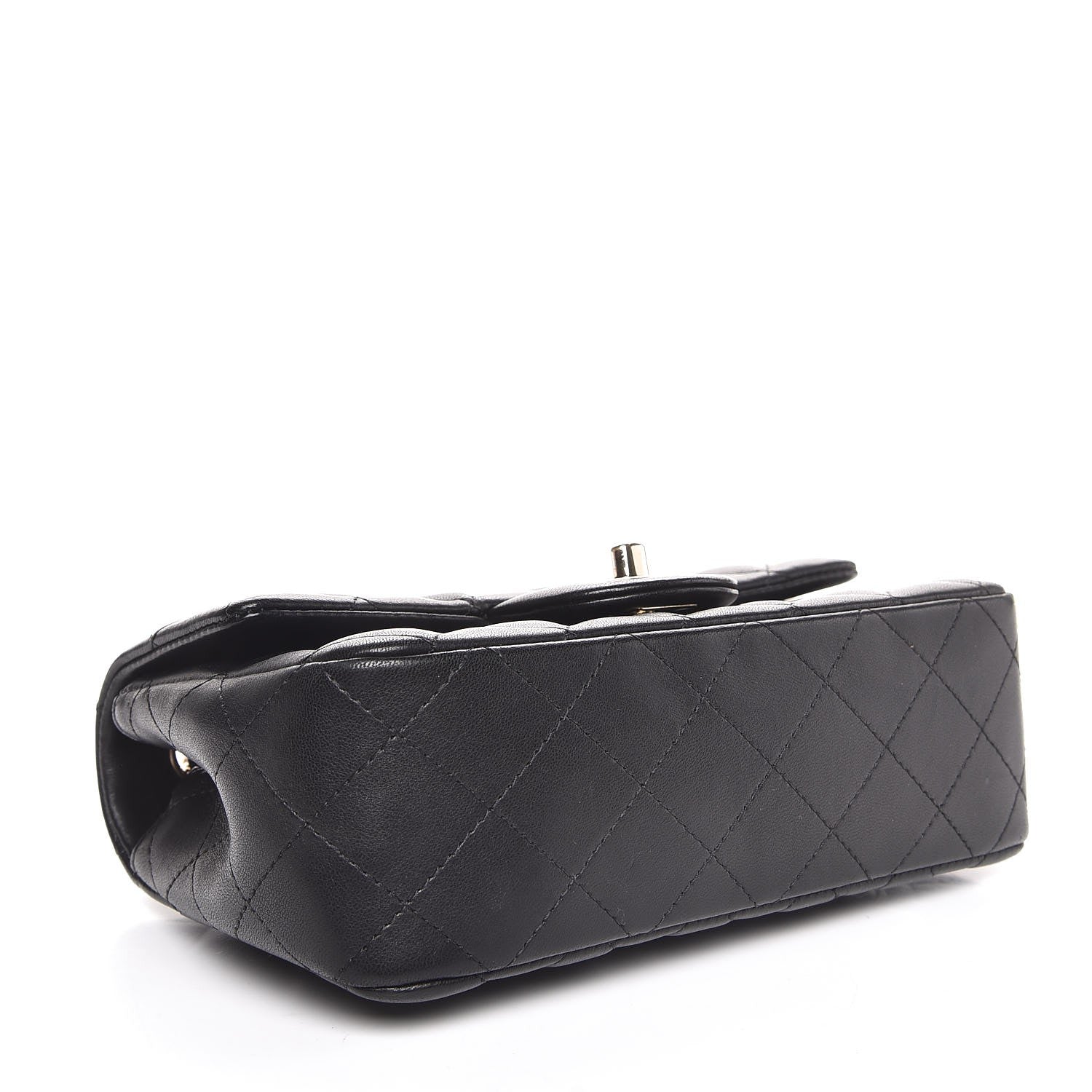 Chanel Lambskin Quilted Mini Rectangular Flap Black 4 of 7