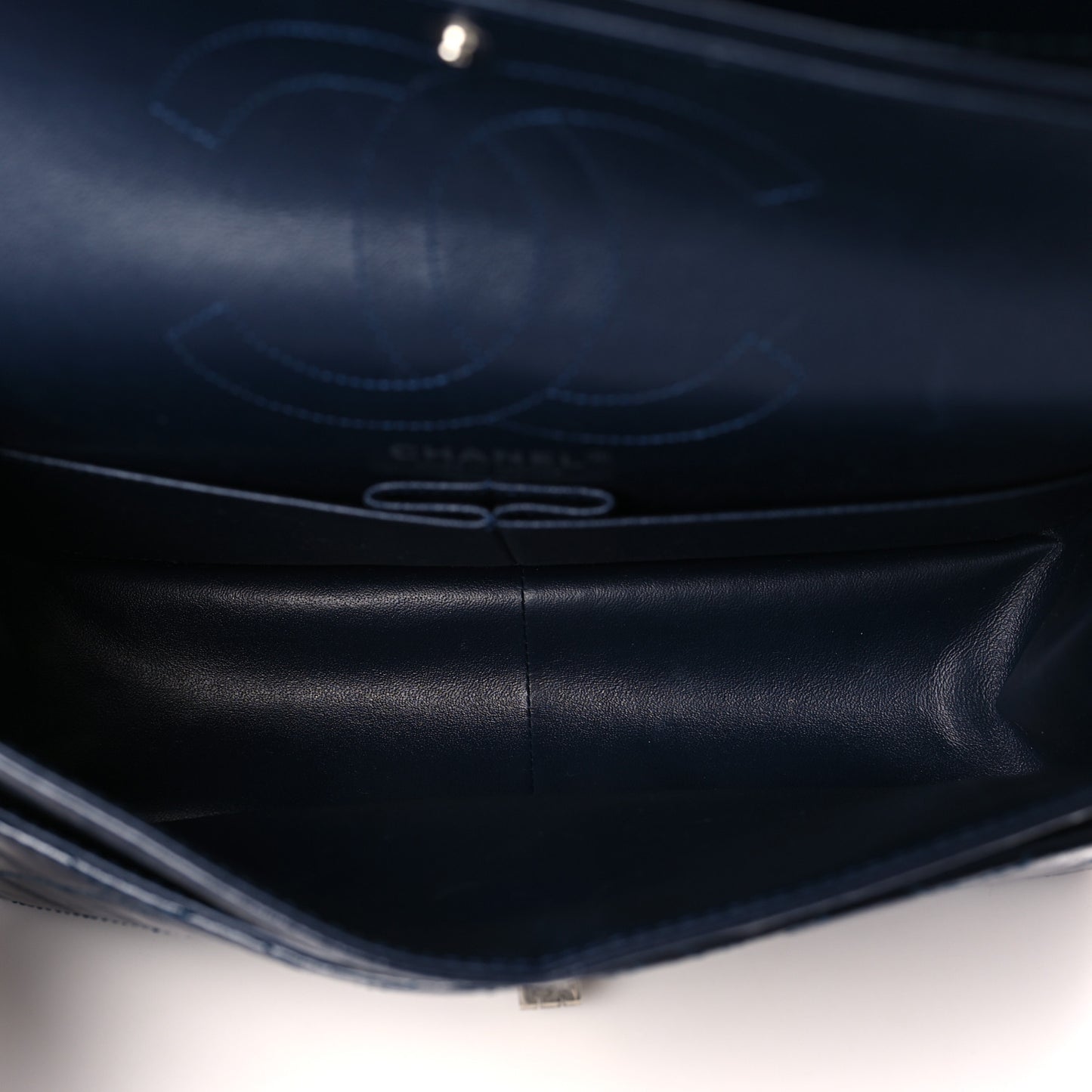 Aged Calfskin Quilted 2.55 Reissue 226 Flap Navy Blue
