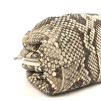 Bottega Veneta Snakeskin The Mini Pouch Brown 10 of 11