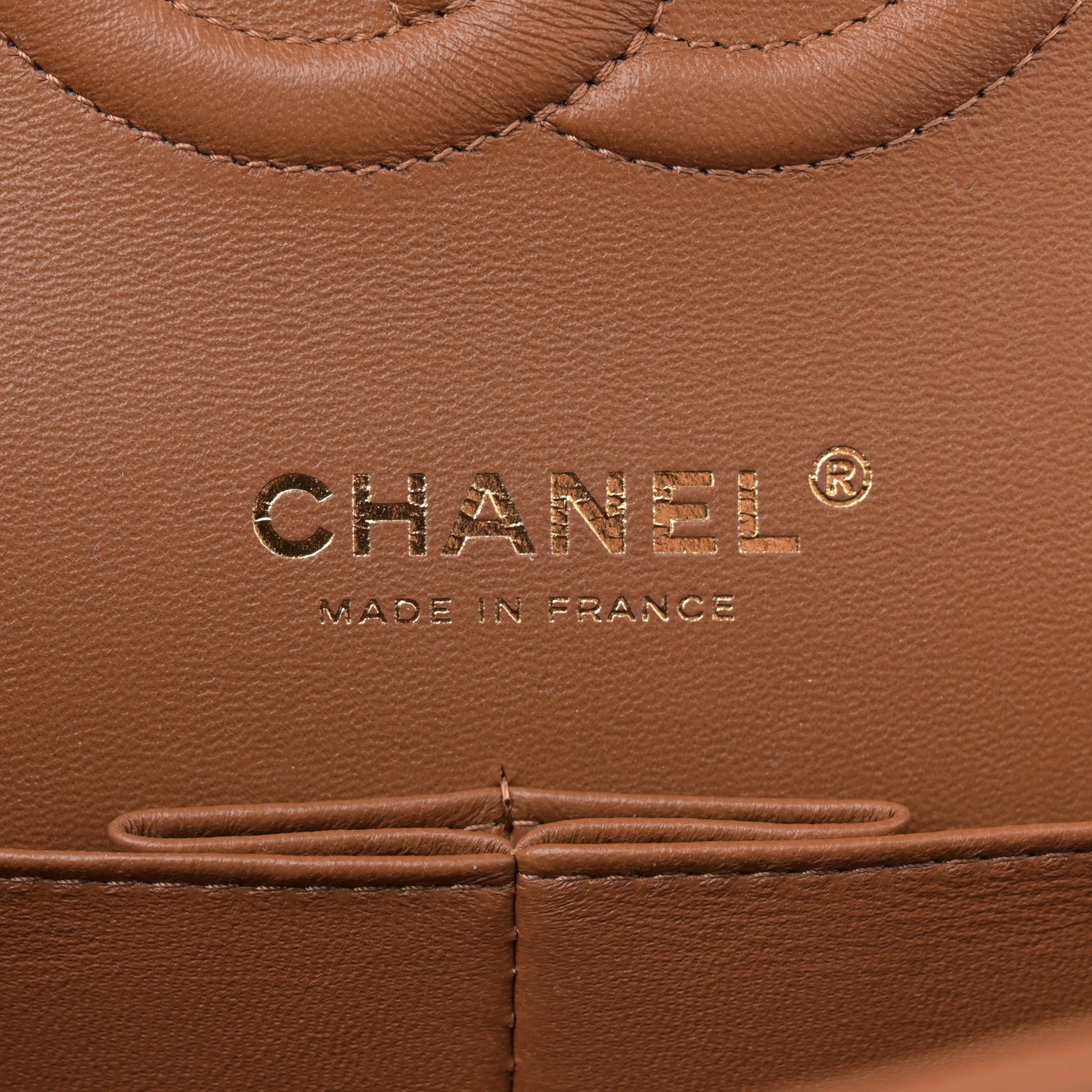 Chanel Lambskin Quilted Medium Double Flap Brown 6 of 11