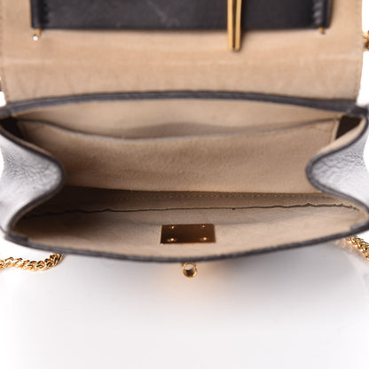 Chloe Calfskin Diamond Embossed Drew Shoulder Bag Black 7 of 10