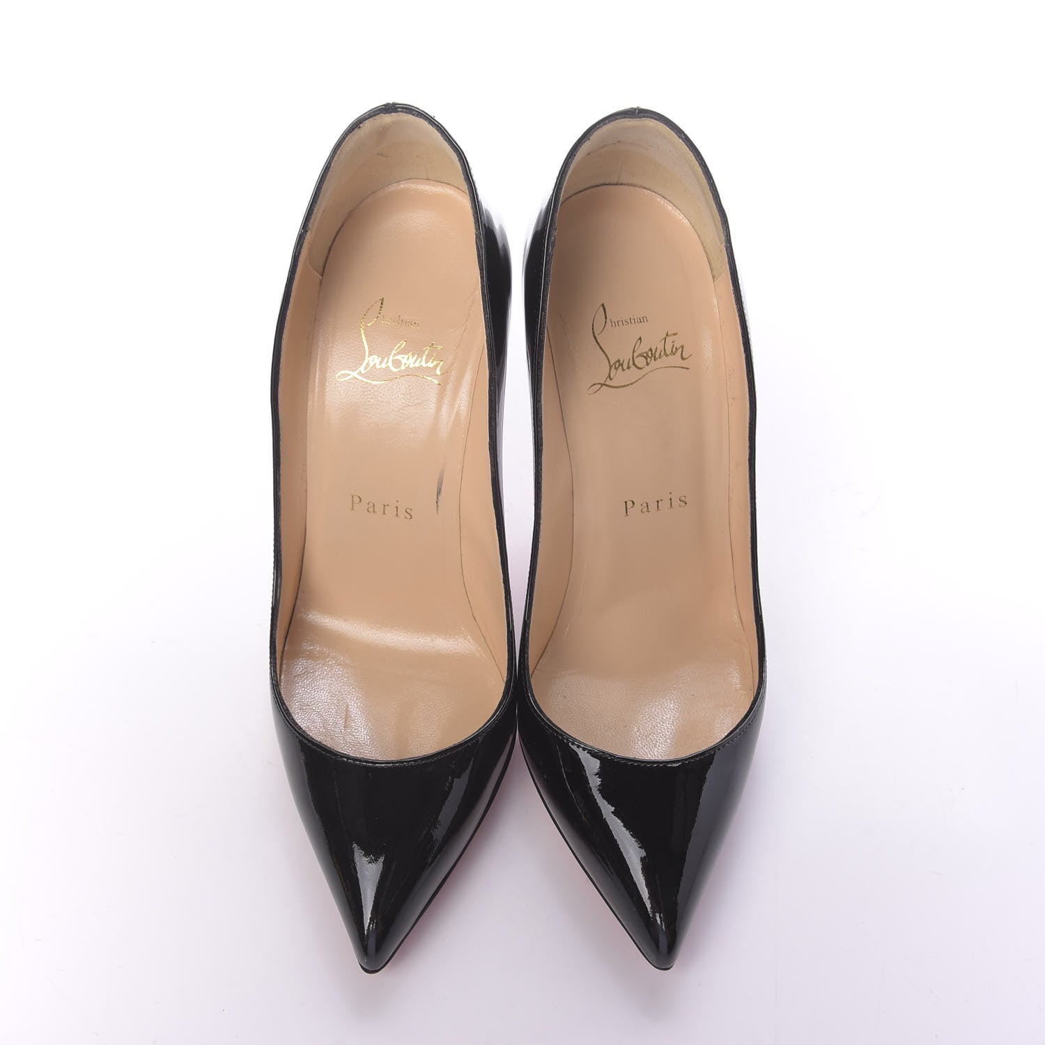 Christian Louboutin Patent Pigalle Follies 100 Pumps 35.5 Black 6 of 12
