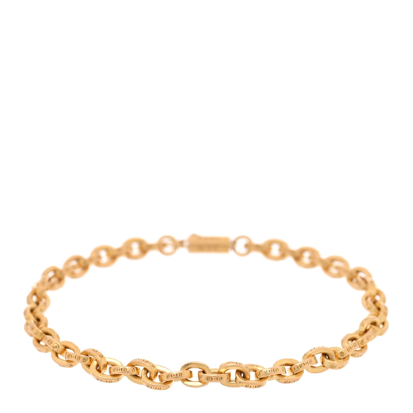 22K Yellow Gold Paperclip Bracelet