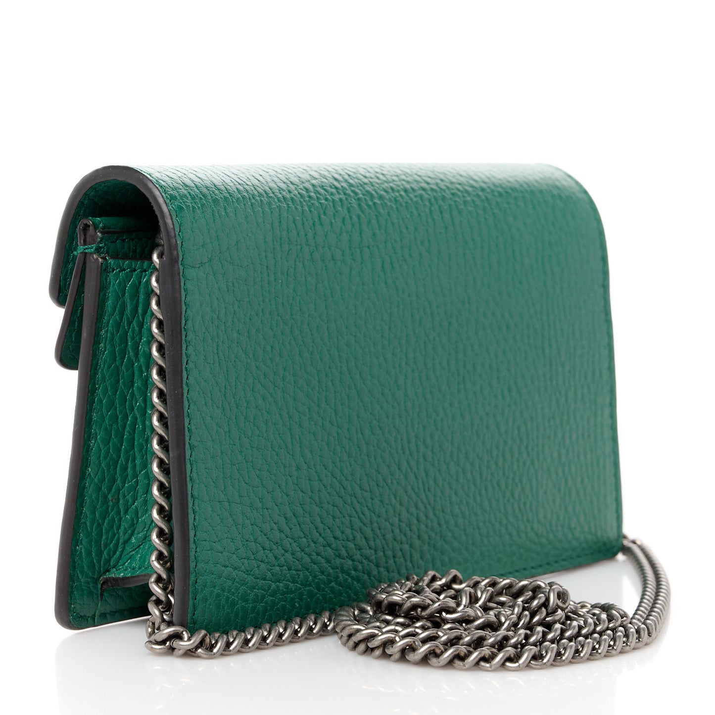 Dollar Calfskin Crystal Super Mini Dionysus Shoulder Bag Emerald