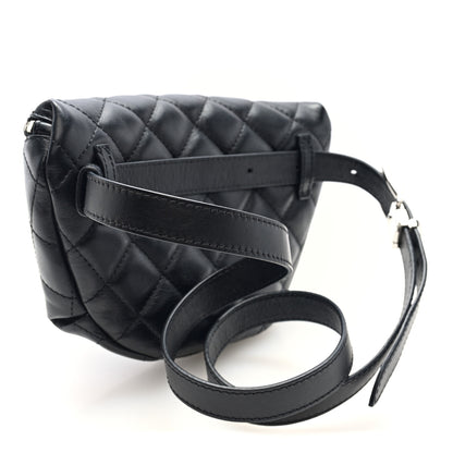 Chanel Calfskin Quilted Waist Belt Bag Black 3 of 10