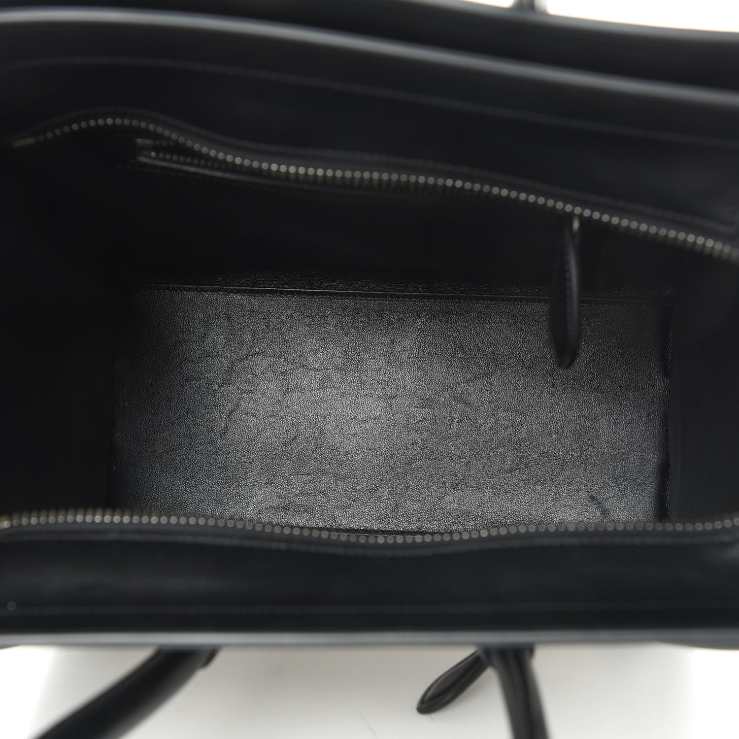 Celine Grained Baby Calfskin Nubuck Micro Tri-Color Luggage White 5 of 15