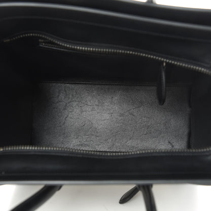 Celine Grained Baby Calfskin Nubuck Micro Tri-Color Luggage White 5 of 15