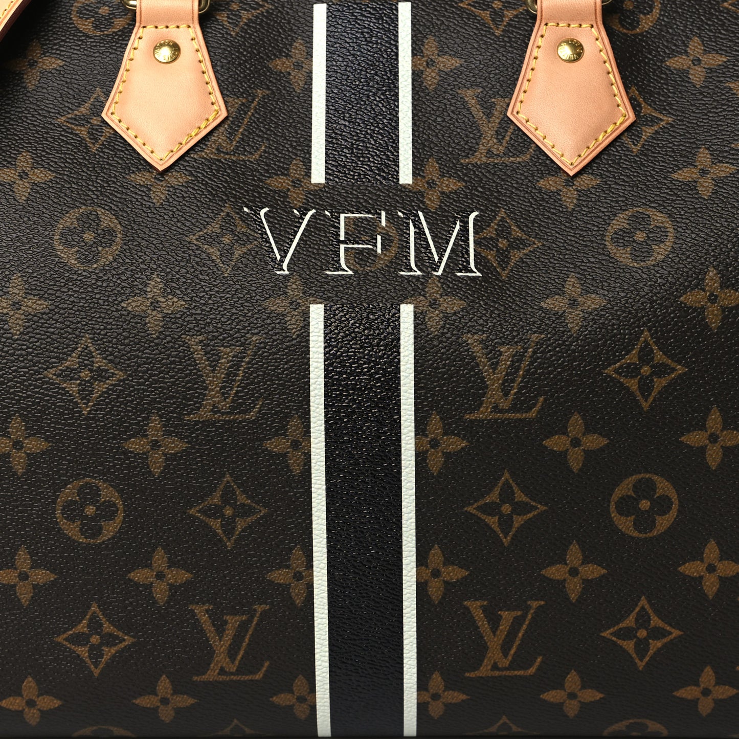 Monogram My LV Heritage Speedy Bandouliere 30 Black White Vert Clair
