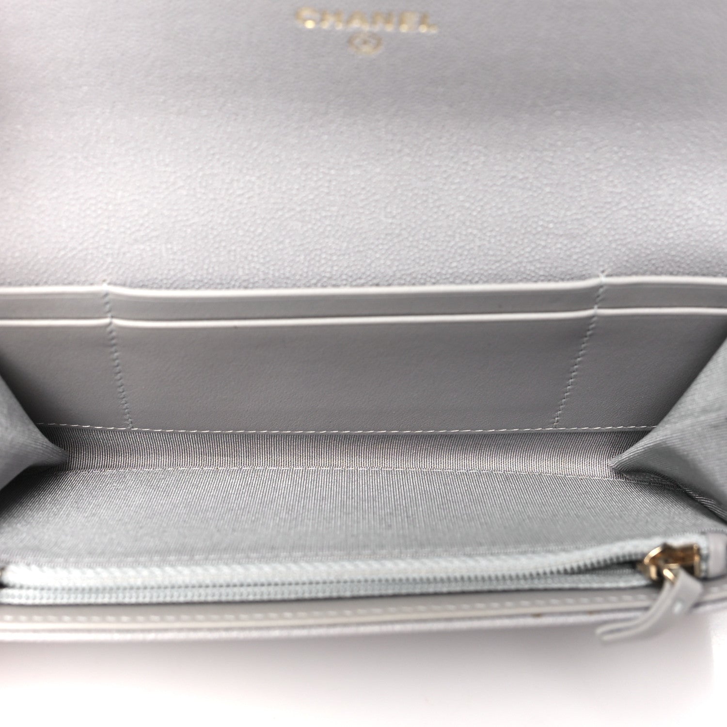 Chanel Caviar Quilted Medium Boy Flap Walle Light Grey 5 of 14