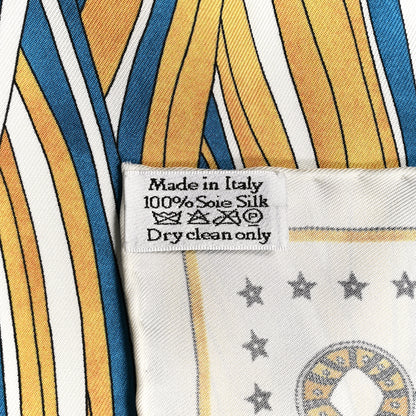 Christian Dior Silk L'imperatrice Square Scarf White 4 of 6