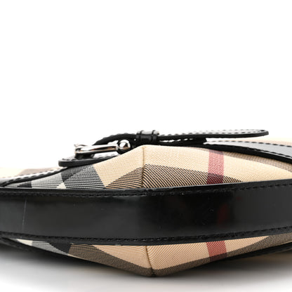 Burberry Supernova Check Buckle Hobo Black 10 of 12