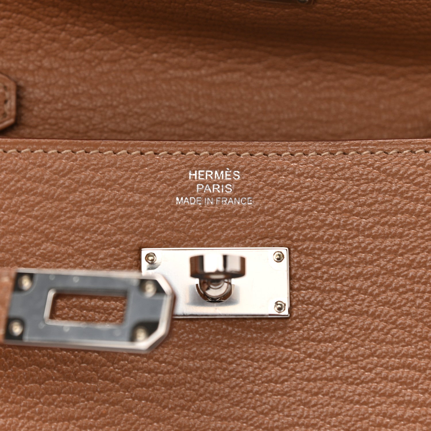 Hermes Chevre Mysore Kelly Wallet To Go Quebracho 6 of 9