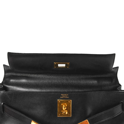 Hermes Box Kelly Retourne 32 Black 19 of 49