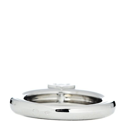 Cartier 18K White Gold Diamond .42ct C De Solitaire Ring 52 6 3 of 5