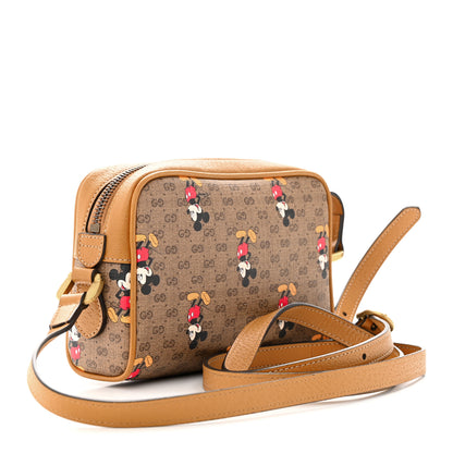 Gucci X DISNEY Mini Vintage GG Supreme Monogram Mickey Mouse Shoulder Bag Beige Vintage Sun Oil 3 of 11