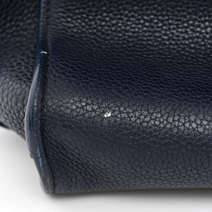 Saint Laurent Grained Calfskin Small Supple Sac De Jour Navy 11 of 16