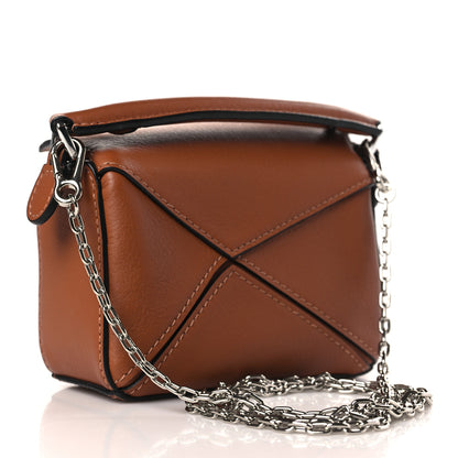 Loewe Calfskin Nano Puzzle Bag Tan 2 of 8