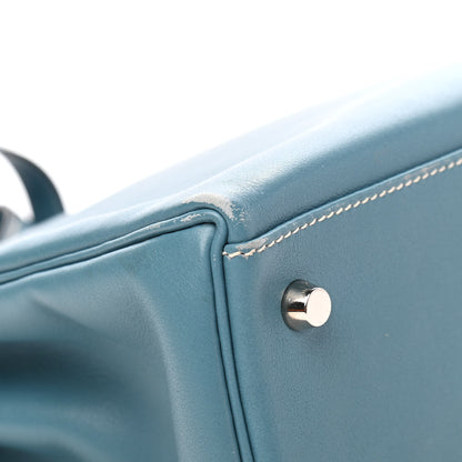 Hermes Swift Kelly Retourne 28 Blue Jean 11 of 14