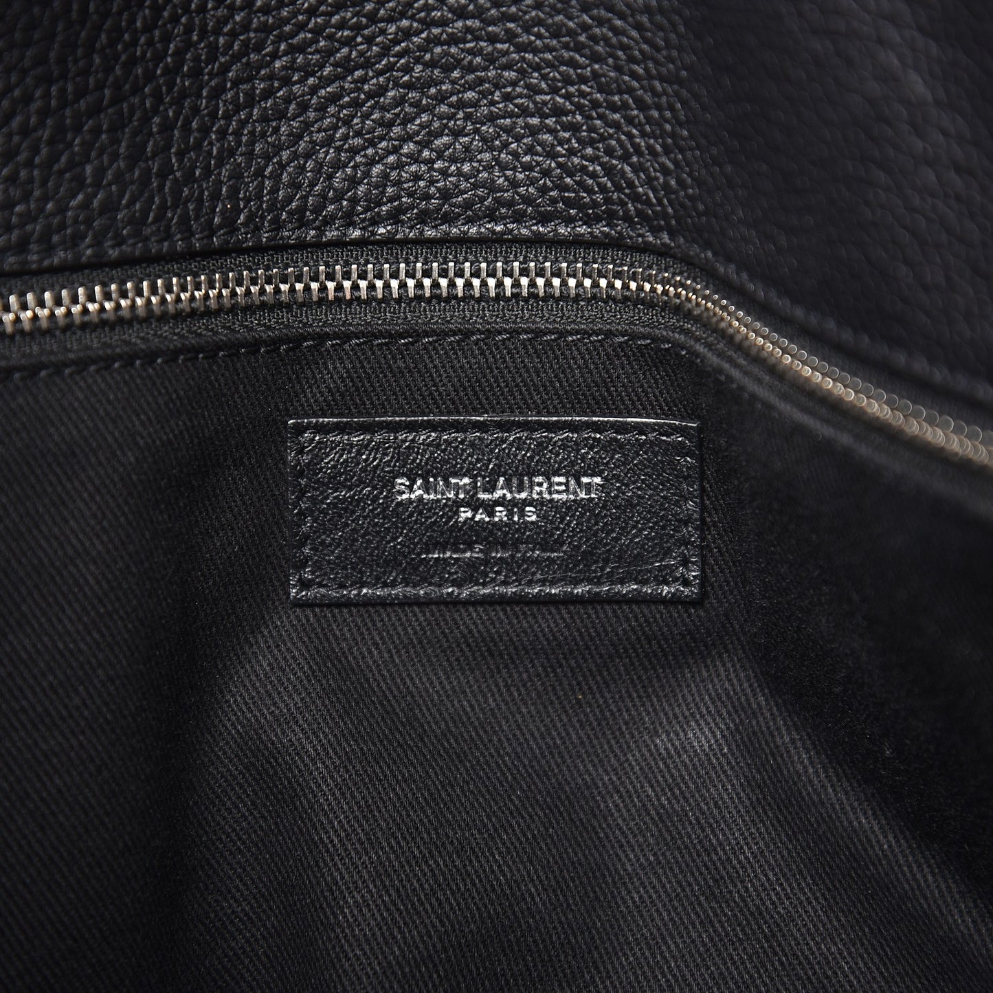 Grained Calfskin Medium Souple Sac De Jour Duffle Black