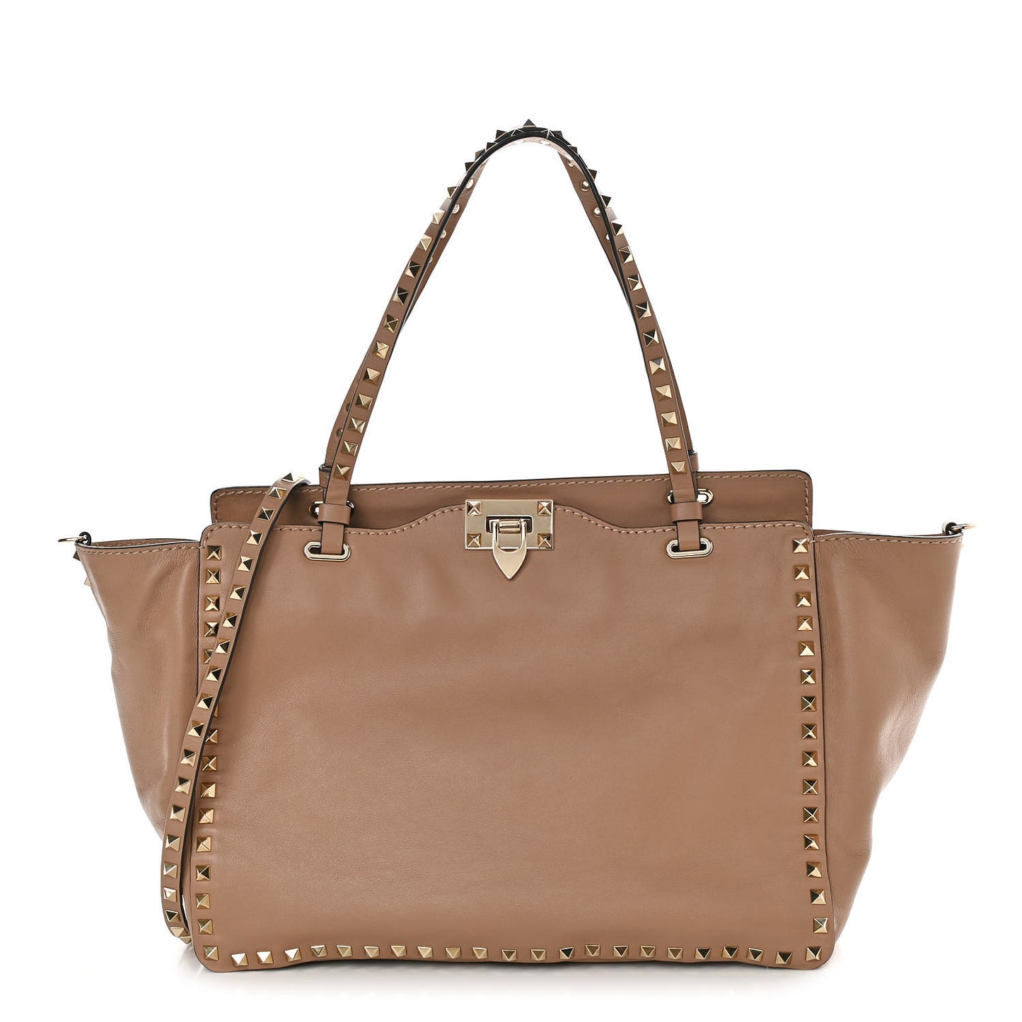 Vitello Medium Rockstud Tote Alpaca